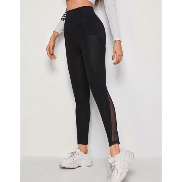 Black Athletic Leggings - Picture 4 of 5